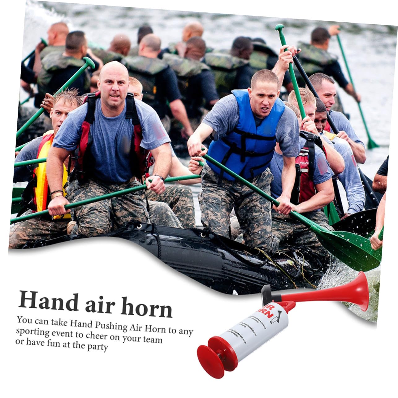 TOYANDONA 2 Stück Handliches Air Horn Fußball Event lautes Handpumpe Horn für Sportveranstaltungen Partys Boote und Fanfans Rote Cheerleader Pfeife für Feierlichkeiten und Spiele