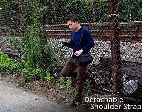 Miniatura 5 de Acuvar Bolsa de equipo de cámara acolchada suave y mediana compatible con cámaras Canon, Sony, Nikon, Olympus, Fuji, Samsung y equipos