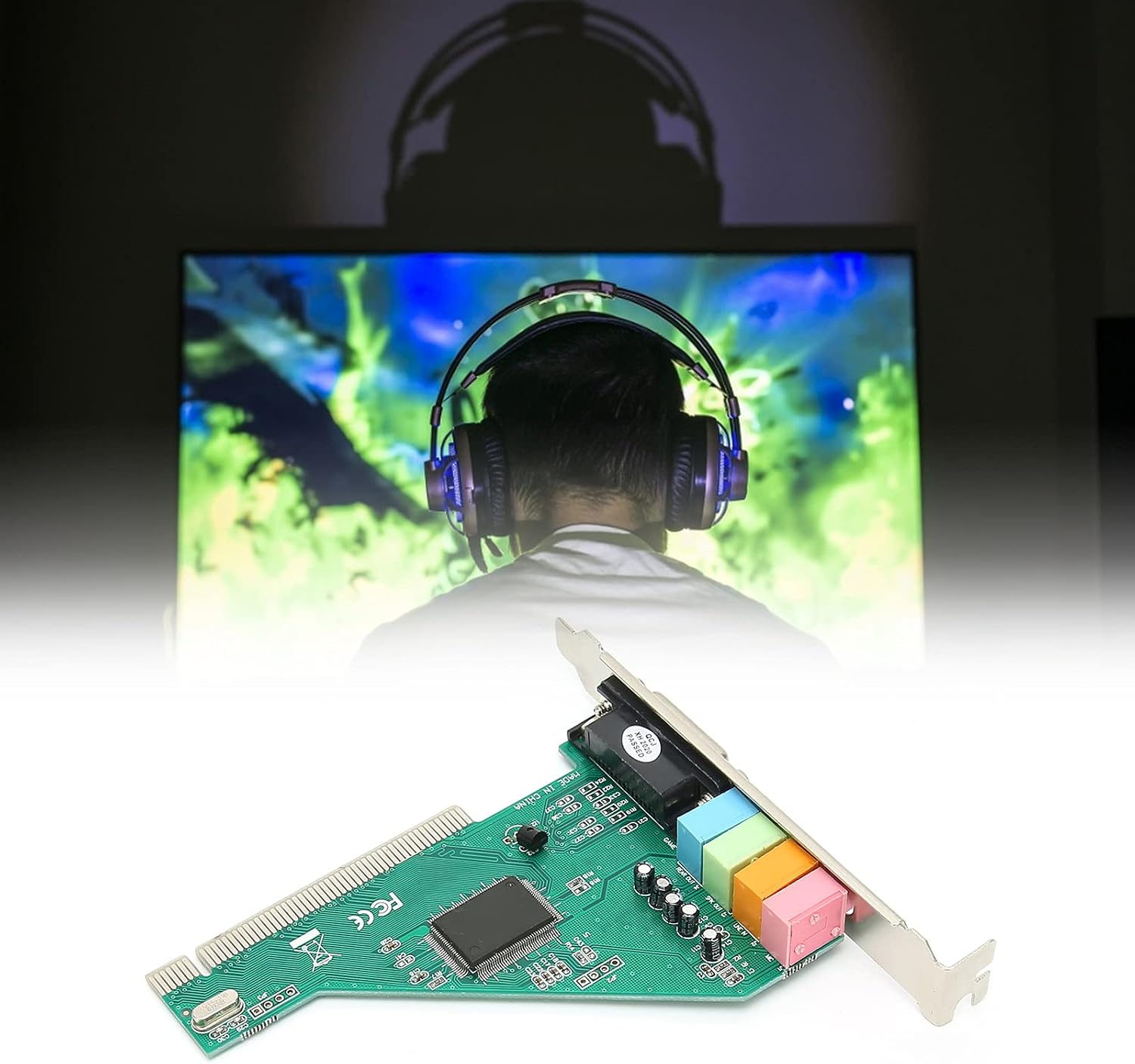 Pci Sound Card 120db Pci Sound Card Computer Built In Sound Card Computer Accessory Pci Sound Card 120db Duplex Playback Computer Accessory with 4 Channel for 98 8738