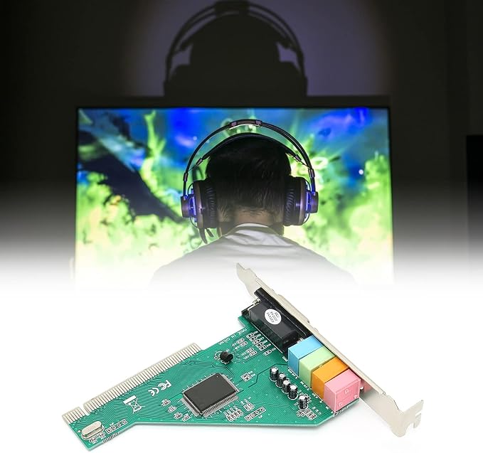 Tarjeta de sonido PCI 4 canales miniatura 2