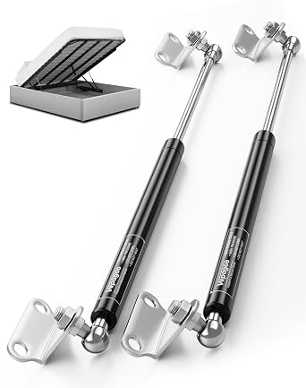 Vepagoo 20Inch 45Lb/200N Gas Strut with Brackets | Medium Lift for Kitchen Flip-Up, Toolbox & Cabinet Fits 35-55lb Lid DIY Easy Install, 2Pcs
