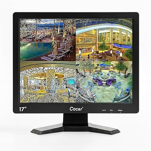 Miniatura 9 de Monitor CCTV de 8 pulgadas, pantalla de seguridad TFT LCD con VGA, HDMI, AV, BNC, puertos de entrada y salida de audio USB, altavoz integrado