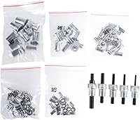 Vista 3 de Kit de 86 piezas de remache de mano, herramientas de remachado de rosca, herramientas de remachado ciego de rosca, herramienta de inserción roscada