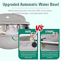 Vista 6 de 304 Stainless Steel Automatic Livestock Waterer with Float Valve and 39 inch Water Hose(one end 3/4''), Automatic Animal Water Bowl for