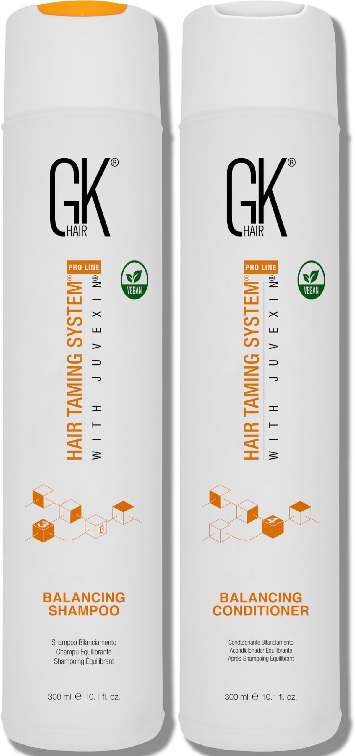 Global Keratin Balancing Shampoo And Conditioner 300ml For Oily Hair For Women Hair Restores Scalp pH Level - Sulfate And Paraben Free