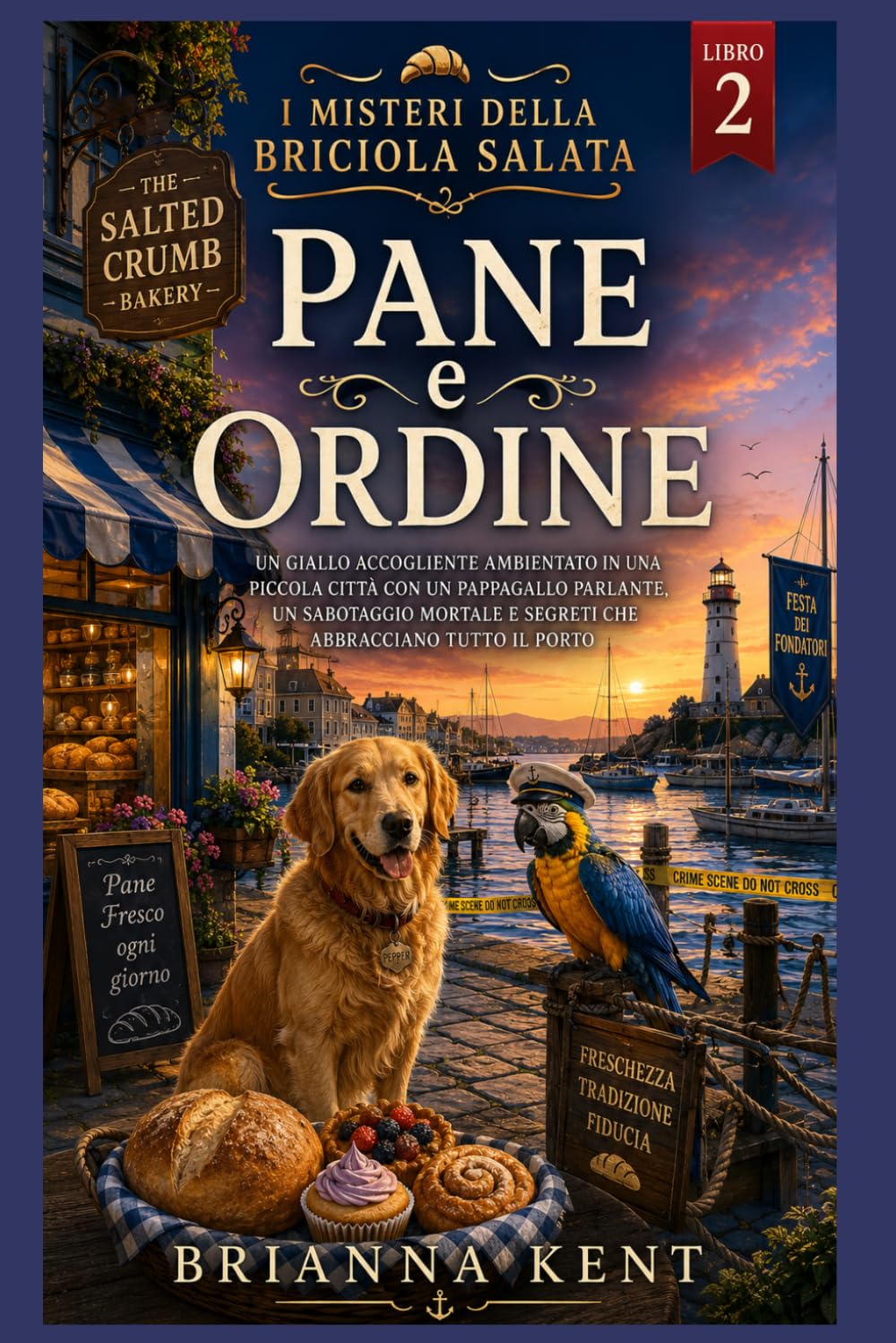 Pane e ordine: Un giallo accogliente ambientato in una piccola città con un pappagallo parlante, un sabotaggio mortale e segreti che abbracciano tutto ... (Libro 2) (I misteri della briciola salata)