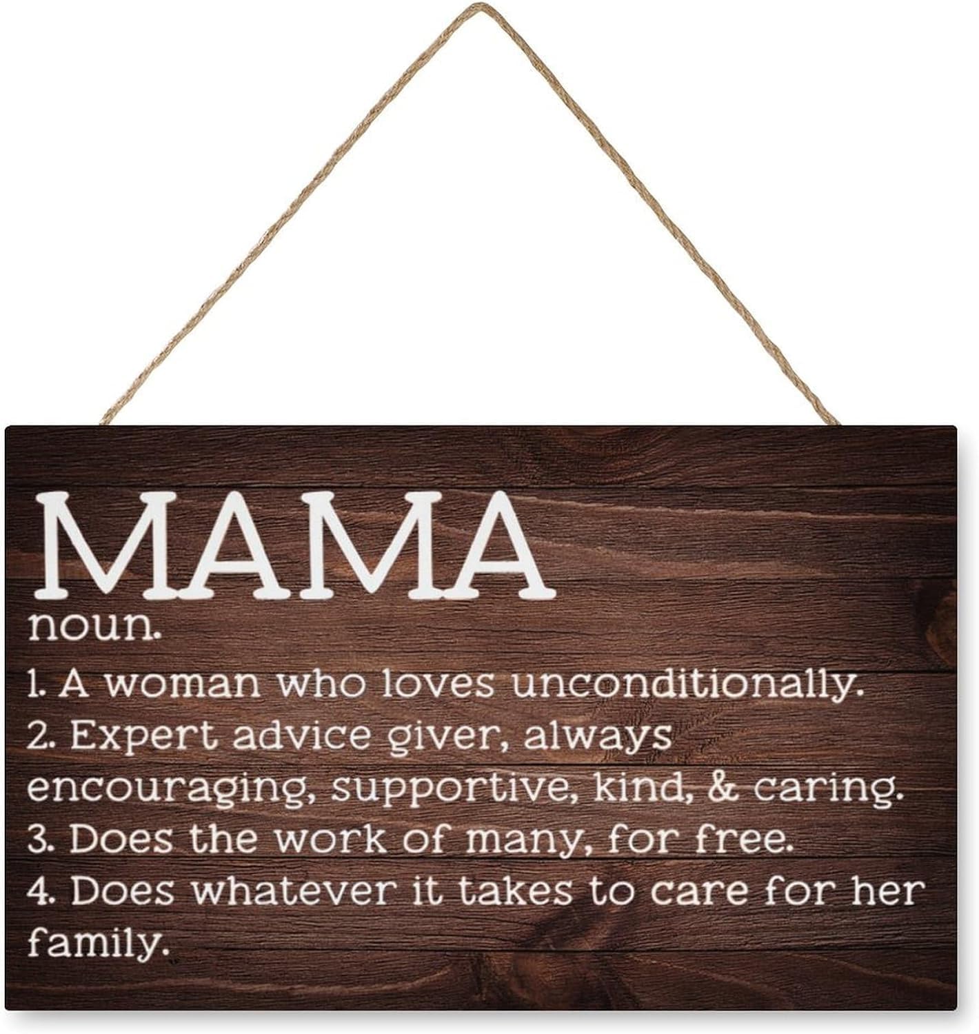 Wooden Decor Signs Mama Quote Definition Funny Wooden Wall Decor Inspirational Home Farmhouse Kitchen Cafe Decoration 8x12 Inch