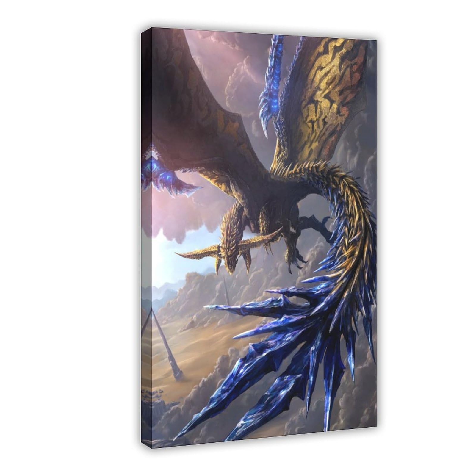 Qgvbgf Monster Hunter Canvas Poster Bedroom Decor Landscape Office Room Decor Gift 16X24inch(40X60cm)