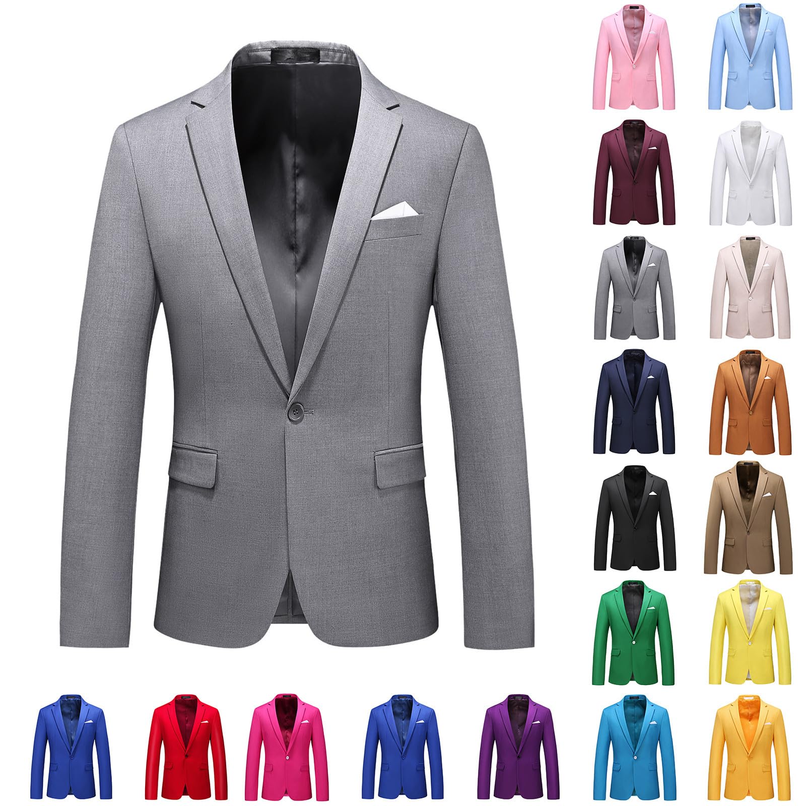 Sakko Para Hombre Moderno Deportivo Blazer Corte Regular Business Casual Traje Moderno Chaqueta de Traje Estrecho Blazer Smoking Business Casual Tops