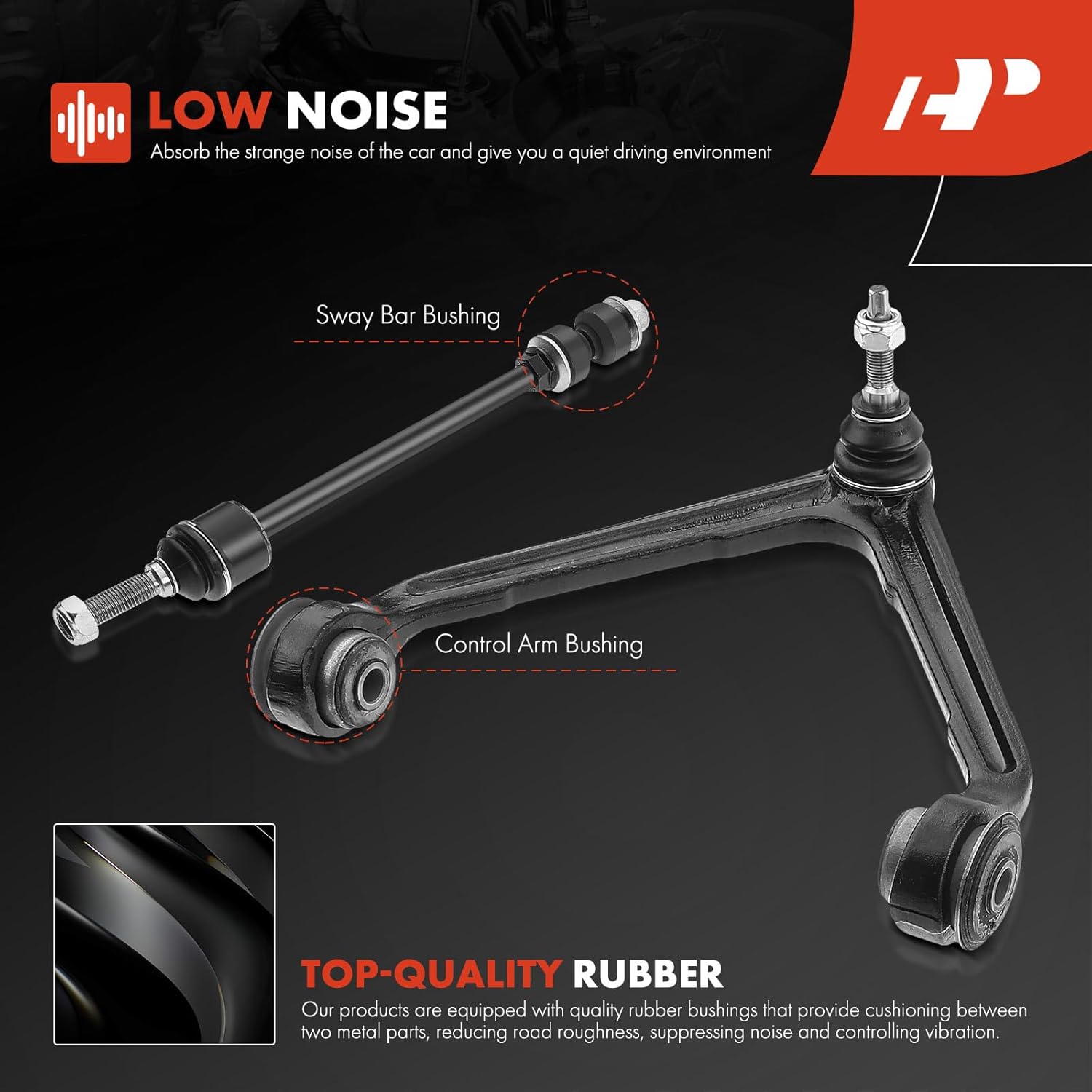 A-Premium 8Pcs Front Suspension Kit, Upper Control Arm, Sway Bar Link, Lower Ball Joint, Outer Tie Rod End, Compatible with Dodge Ram 1500 2002 2003 2004 2005, 4WD Only