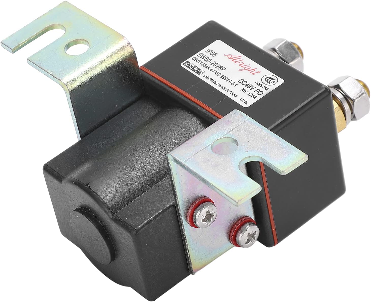 4 Terminal Solenoid Coil 101908701 Replacement for Carts Precedent 2004 2008 48V, Installation, Durably Rubber and Metal Material