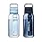 LifeStraw Go Series - BPA-Free Water Filter Bottle for Travel and Everyday use removes Bacteria, parasites and microplastics, Improves Taste, 1L 2-Pack; Icelandic Blue and Aegean Sea
