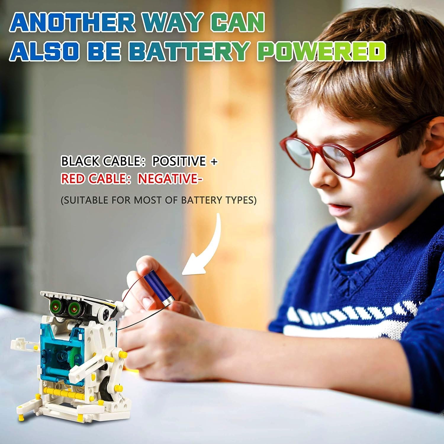 Velocious® STEM 13-in-1 Solar Power Robots Creation Toy, Educational Experiment DIY Robotics Kit, Science Toy Solar Powered Building Robotics Set Age 8-12 for Boys Girls Kids Teens to Build - Image 5 thumbnail