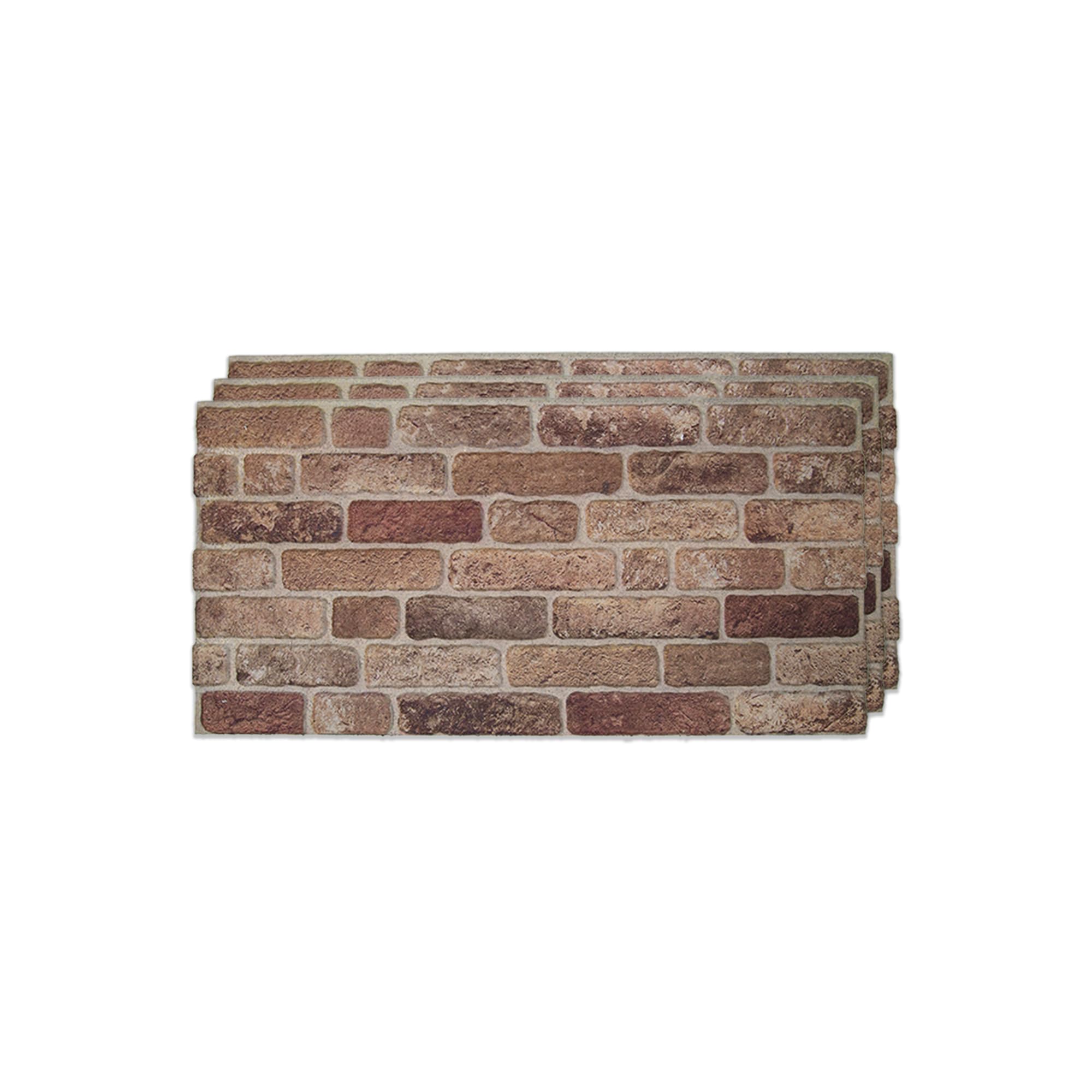 Photo 1 of ***STOCK PHOTO REFERENCE ***IZODEKOR 3D Wall Panels Brick Effect - Cladding, Stone Look, Styrofoam Facing for Living Room, Kitchen, Bathroom, Balcony, Bedroom, Back of Counter | Farmhouse Style (3 x Panels) - Covers 16 sq ft
