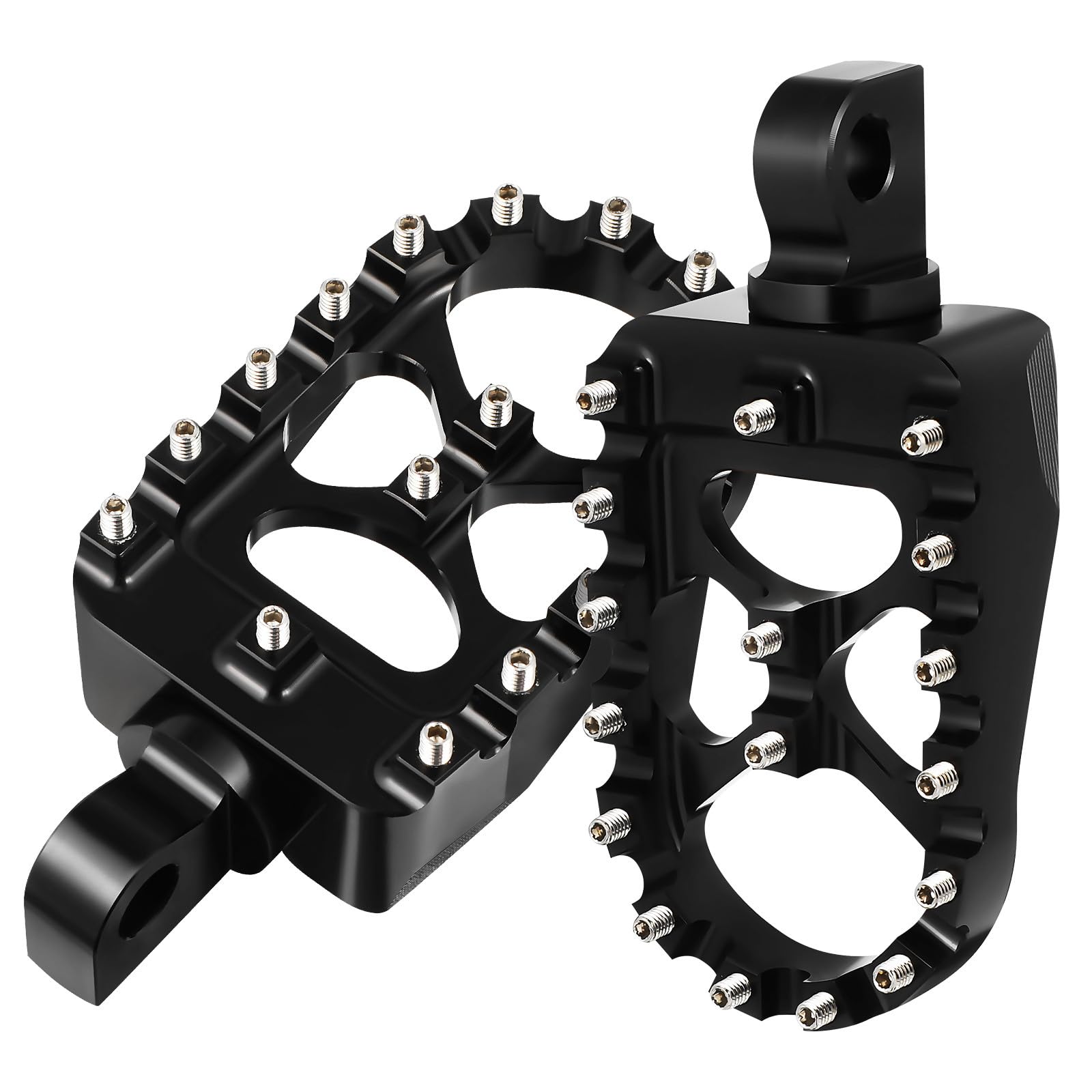 GALPADA Estriberas de Aleación de Aluminio para Motocross y Motocicleta, Alta Resistencia y Compatibilidad Amplia, 1 Par de Pedales Reposapiés para Off-road