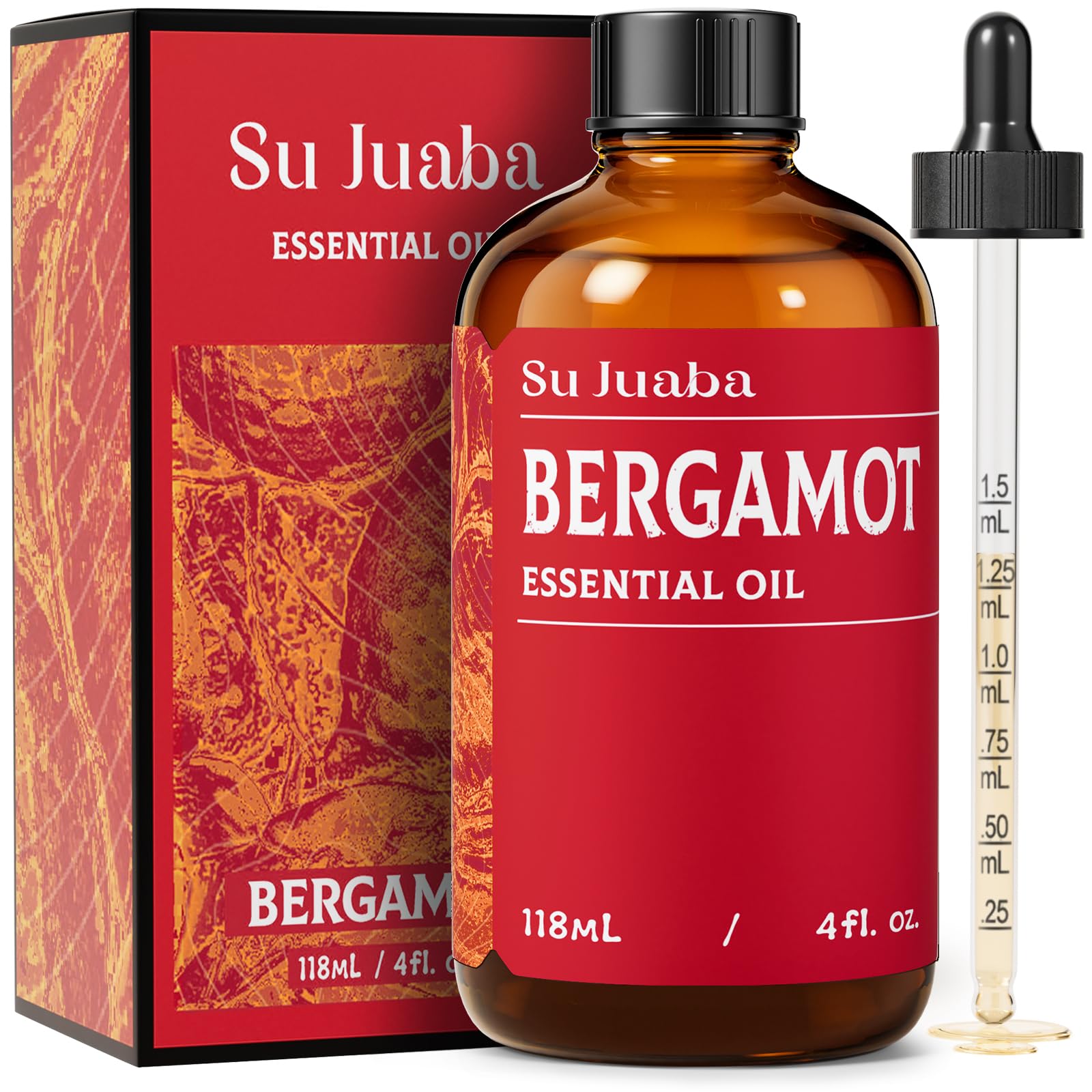 Amazon.com: SU JUABA Bergamot Essential Oil 4 Fl Oz, 100% Pure