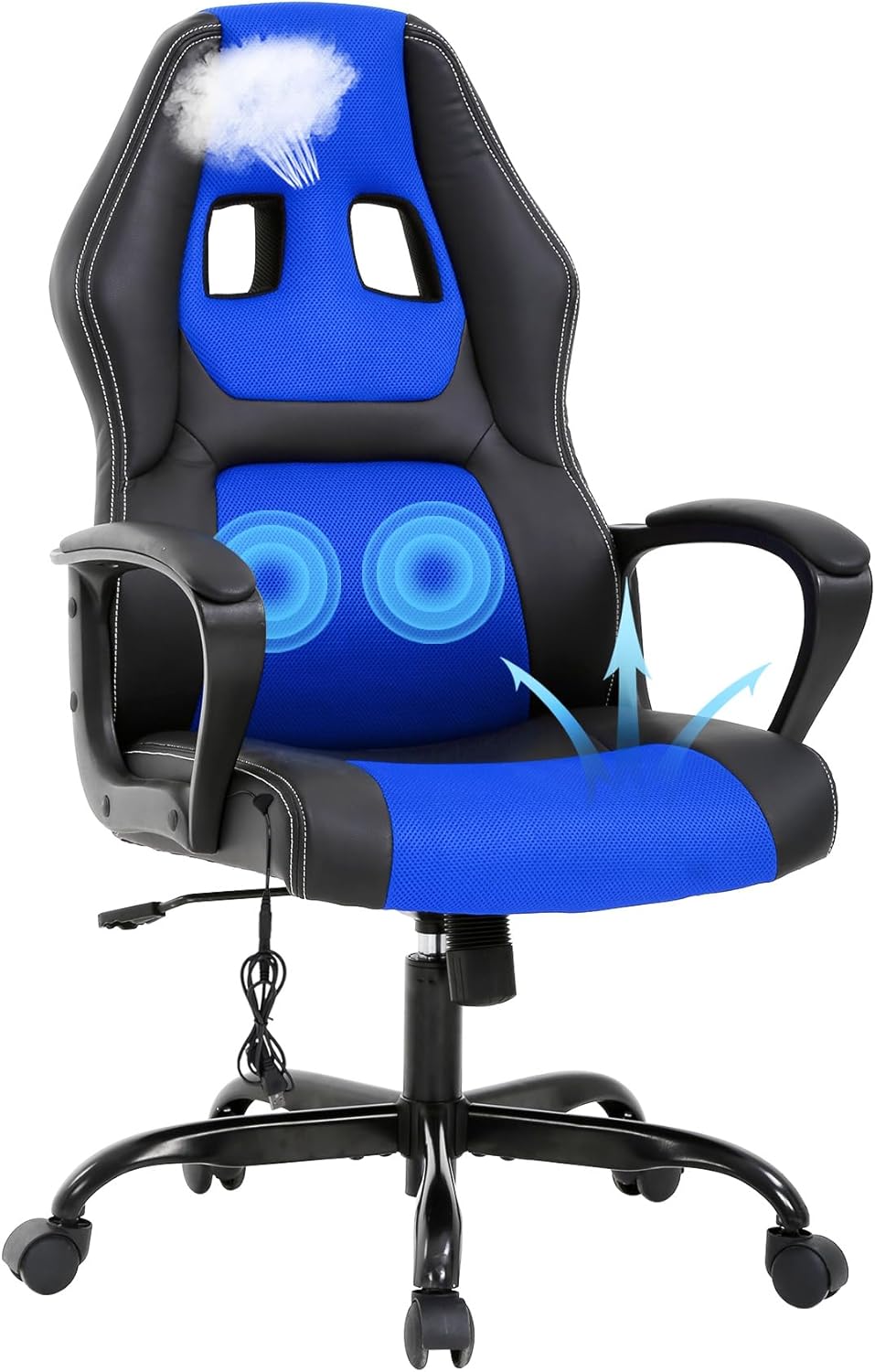 Amazon.com: Gaming Chair with Massager, Ergonomic Office Chair Video ...
