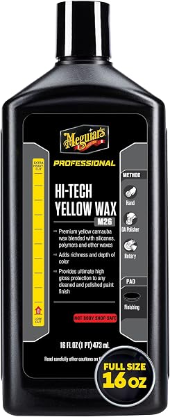 Meguiar's Mirror Glaze 26 Professional Hi-Tech Yellow Car Wax Liquid 473ml
