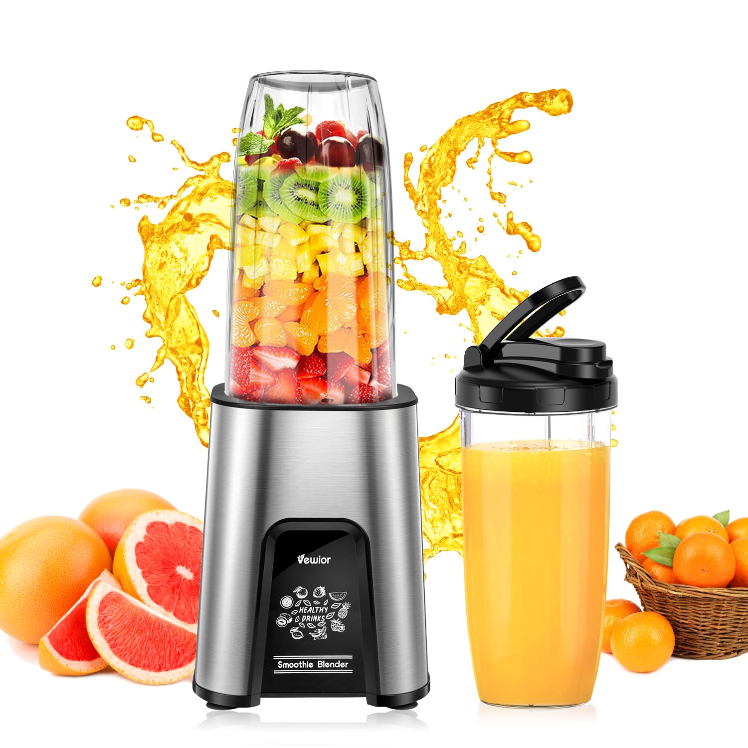 Amazon | ジューサー ミキサー【1台多役・850W ハイパワー ·790ML大