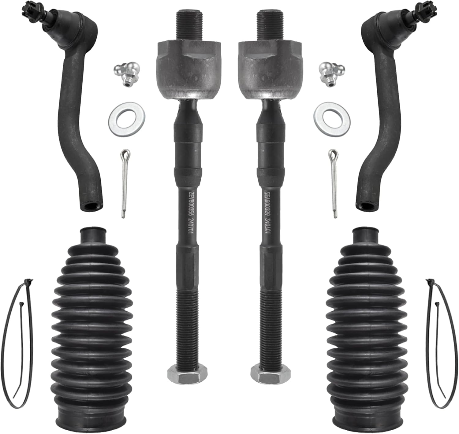 ASTAPRO - Front End 10pc Suspension Kit for 2007-2013 Nissan Altima, 2 Lower Control Arms w/Ball Joints Inner & Outer 4 Tie Rods 2 Boots 2 Sway Bars Replacement 2008 2009 2010 2011 2012 Altima