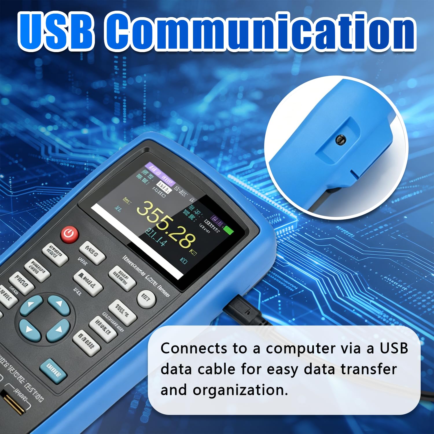 Probador LCR Digital Compatible con exportación de Datos USB 430