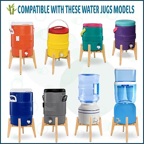 Miniatura 2 de ZPirates Soporte dispensador de agua de 5 galones – Se utiliza para sostener dispensadores, jarras, botellas, frascos y vasijas de cerámica, soporta