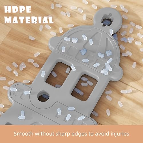 Miniatura 6 de Glaf Juego de tobogán 6 en 1 para niños pequeños de 1 a 3 años, juego de columpio y tobogán para interiores y exteriores, para patios traseros,