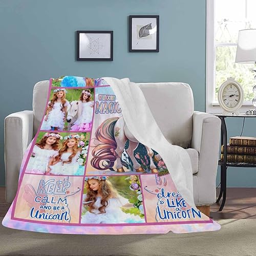 Miniatura 3 de Manta personalizada con foto para niñas, mantas personalizadas para niños pequeños y adultos, manta personalizada para niños pequeños, manta de