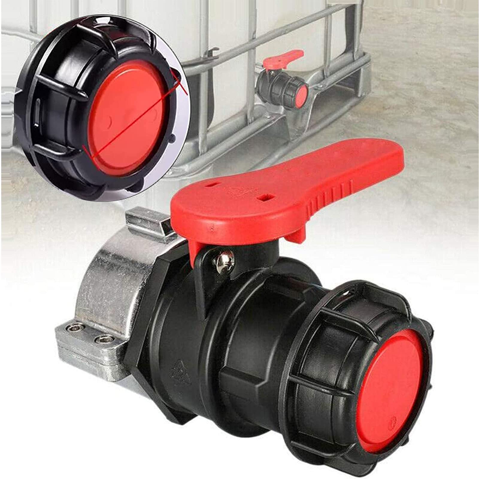 Filettatura S75x6 1 Adattatore Per Rubinetto Serbatoio IBC Durevole S60*6 Adattatore Serbatoio IBC S75x6