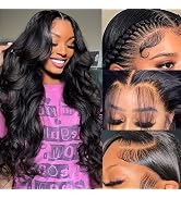 UANDM 5x5 HD Lace Closure Wigs Human Hair Pre Plucked 5x5 Body Wave Lace Front Wigs Human Hair Wi...
