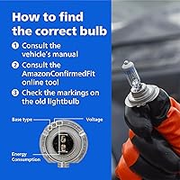 Vista 3 de Philips Automotive Lighting H7 Vision Upgrade - Foco para faros automotrices de repuesto, mejora de visión, se ajusta a posiciones seleccionadas