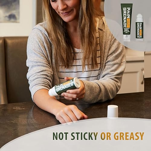 Miniatura 6 de Pain Grenade - Gel de secado rápido con plantas - Gel refrescante y cálido con árnica, mentol, alcanfor, glucosamina y otros botánicos naturales -