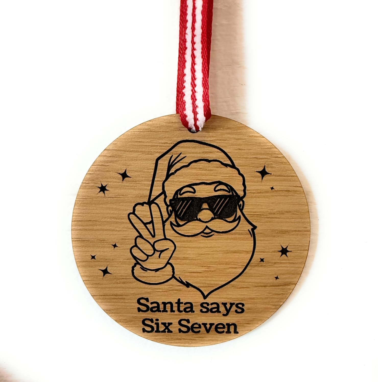 Amazon.com: Santa Says Six Seven Christmas Ornament, Viral Slang