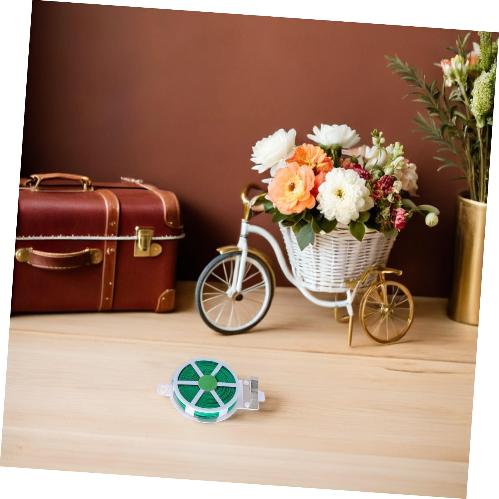 Liens de Jardinage pour Plantes, 12 Rouleaux, Fil Fer PE Vert