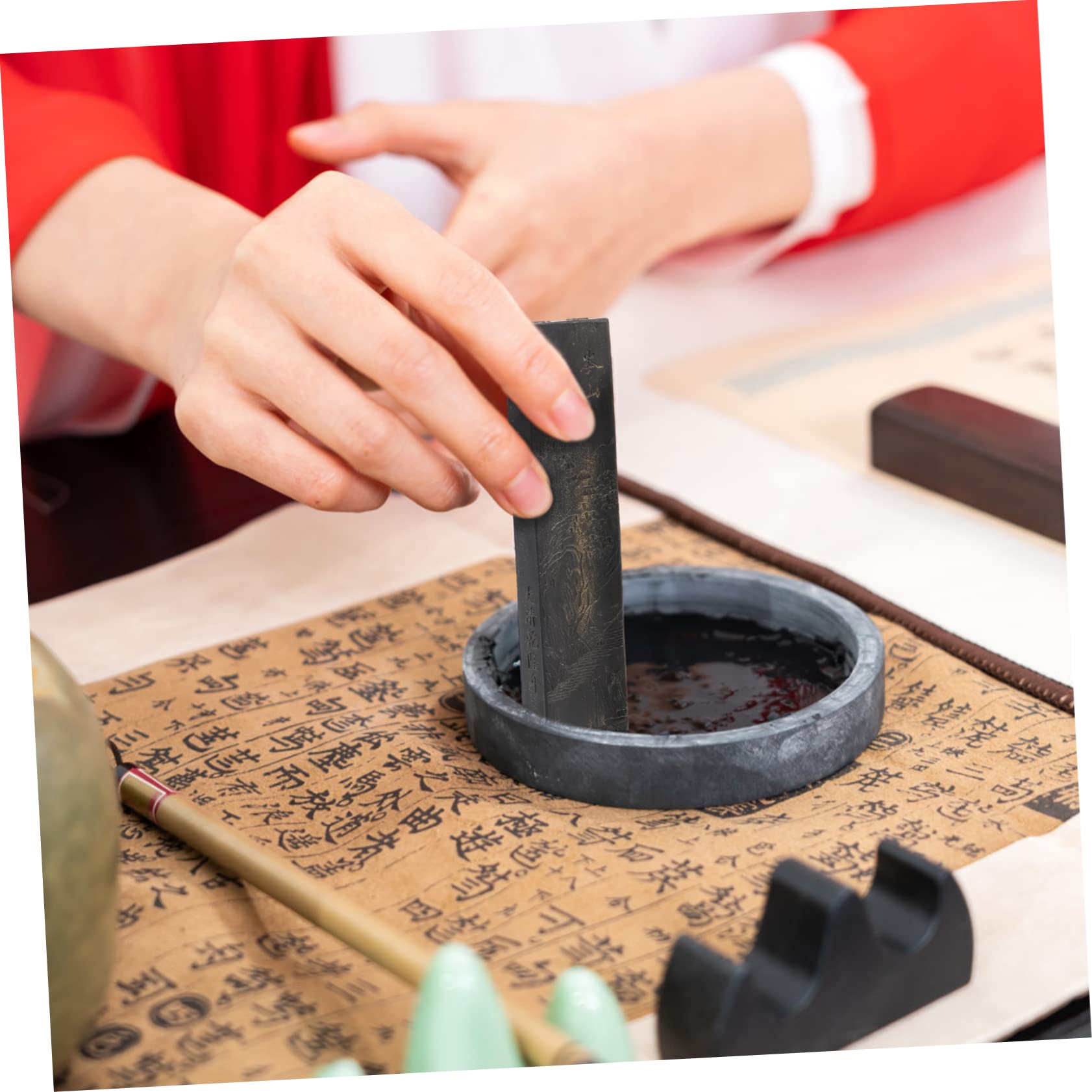 LALAFINA 6stücke Kreative Kalligraphie- Handgefertigte Chinesische Für Zeichnung Und Malerei Wiederverwendbare Und Leicht Zu Reinigende Tintenblöcke Für Anfänger Und