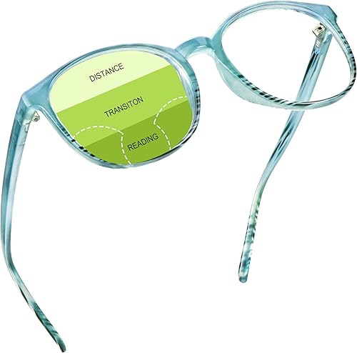 Miniatura 10 de YEIN Presbyopic - Lentes de lectura multifocales progresivos, anteojos con filtro de luz azul, con lentes transparentes para mujeres y hombres