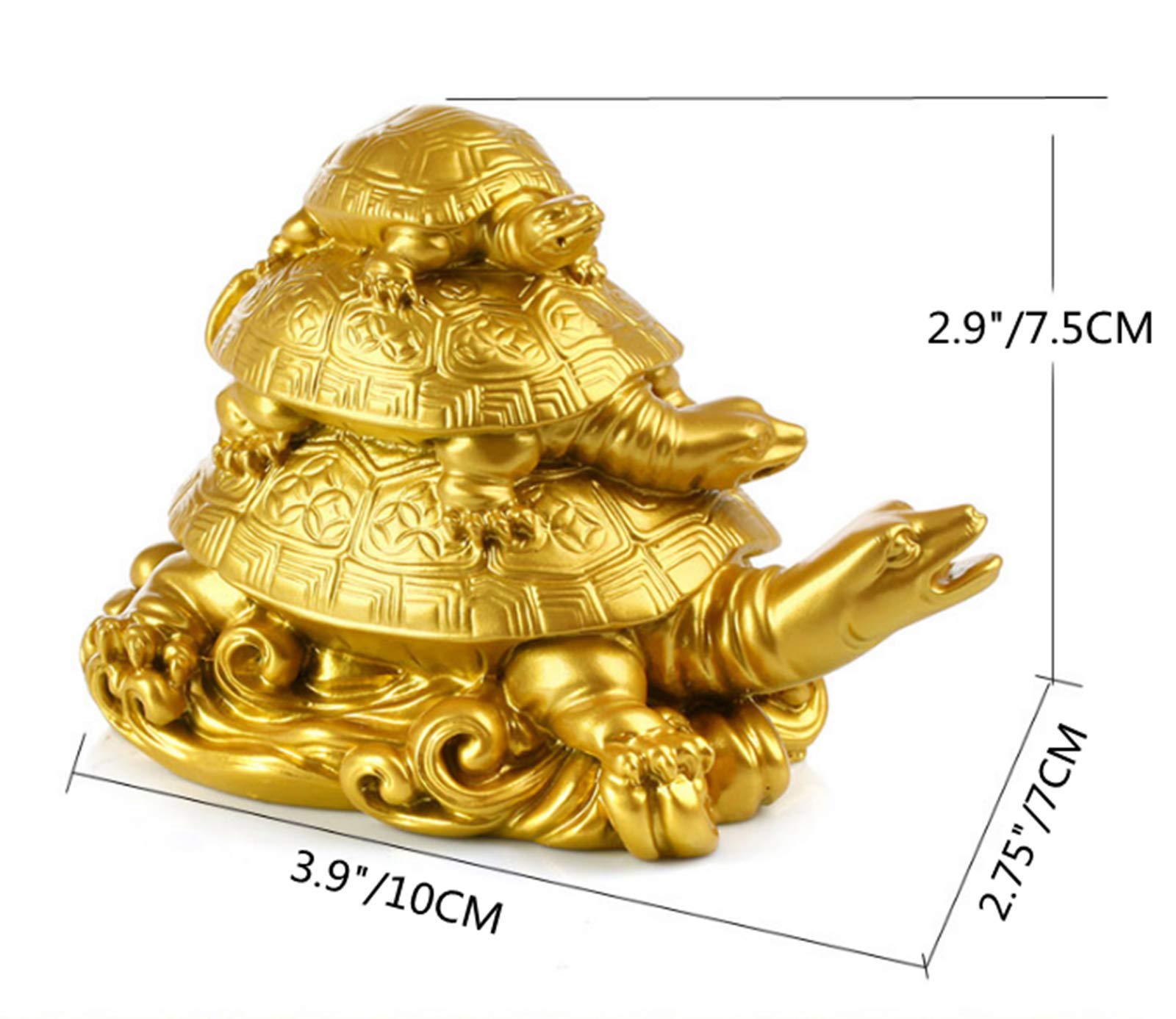 Amazon.co.jp: 三代の亀 置物 風水 親子 カメ 縁起物 インテリア 風水