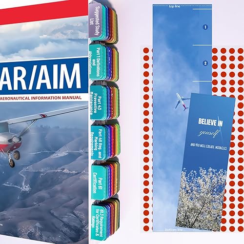 Pestañas FAR AIM 2023, FAA para licencia de piloto privado - VFR, 100 pestañas en total con 11 pestañas de Ăndice en blanco y 450 calcomanĂas de Pestañas FAR AIM 2023, FAA para licencia de piloto privado - VFR, 100 pestañas en total con 11 pestañas de Ăndice en blanco y 450 calcomanĂas de