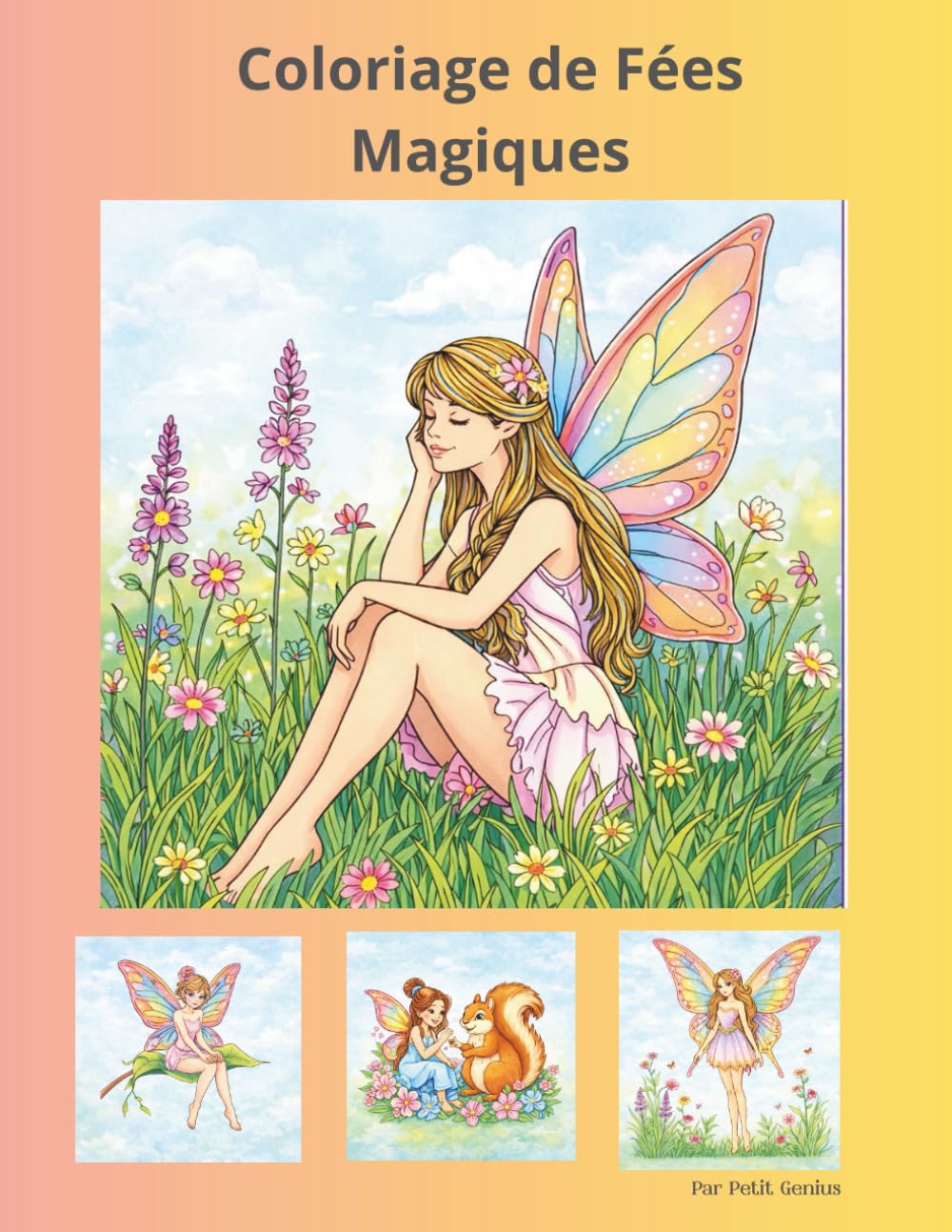 Coloriage de Fées Magiques: Fées enchantées, jardins féeriques et créatures magiques – Livre de coloriage pour filles dès 3 ans