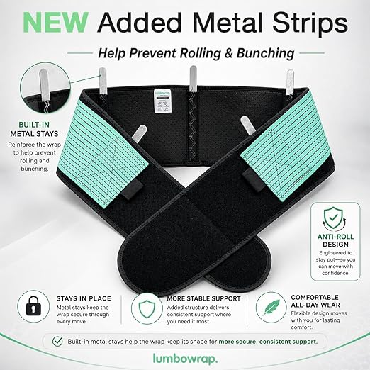 Faja Lumbar y Abdominal Lumbowrap - Soporte para Dolor de Cadera y Ciática miniatura 8