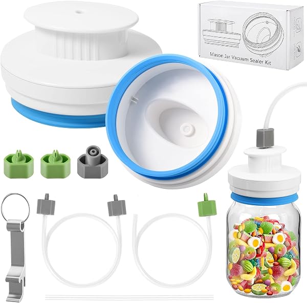 Mason Jar Vacuum Sealer - Upgrade Canning Sealer Kit for Mason Jars