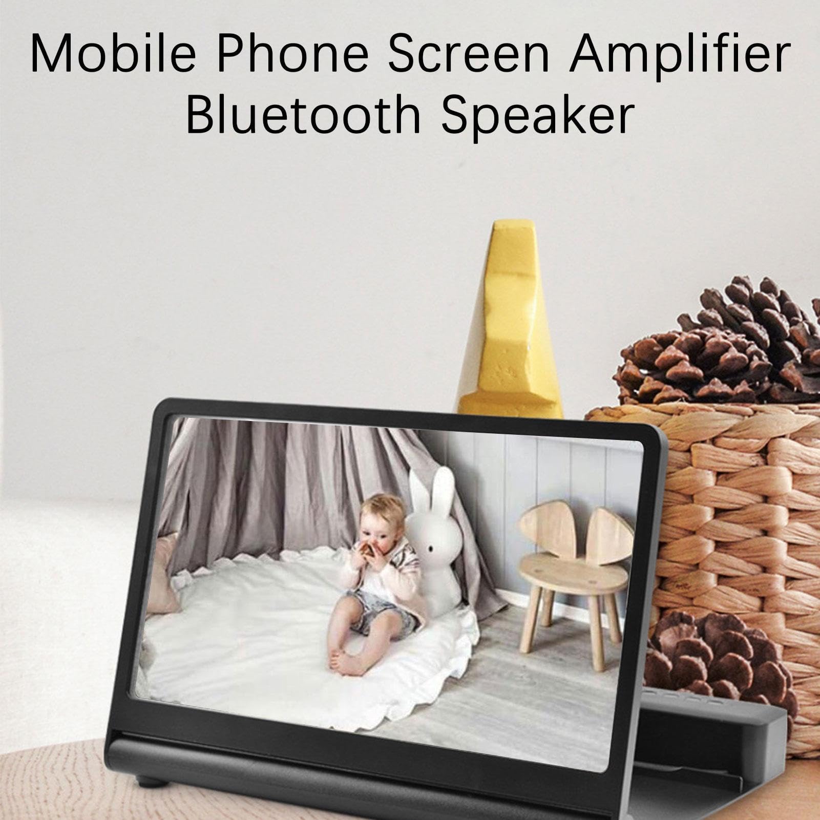Lupa De Pantalla Del Teléfono - Amplificador De Pantalla 3D HD De 12 Pulgadas, Soporte Móvil Plegable, Visualización Ampliada Clara Con Diseño Portátil | Ver Videojuegos Para Teléfono, Tabl