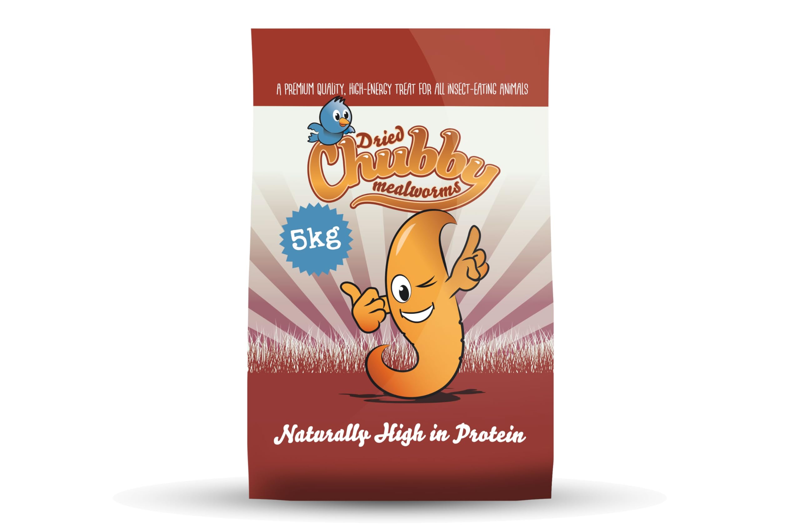 Chubby Dried Mealworms 1kg Bag Wild Bird Food