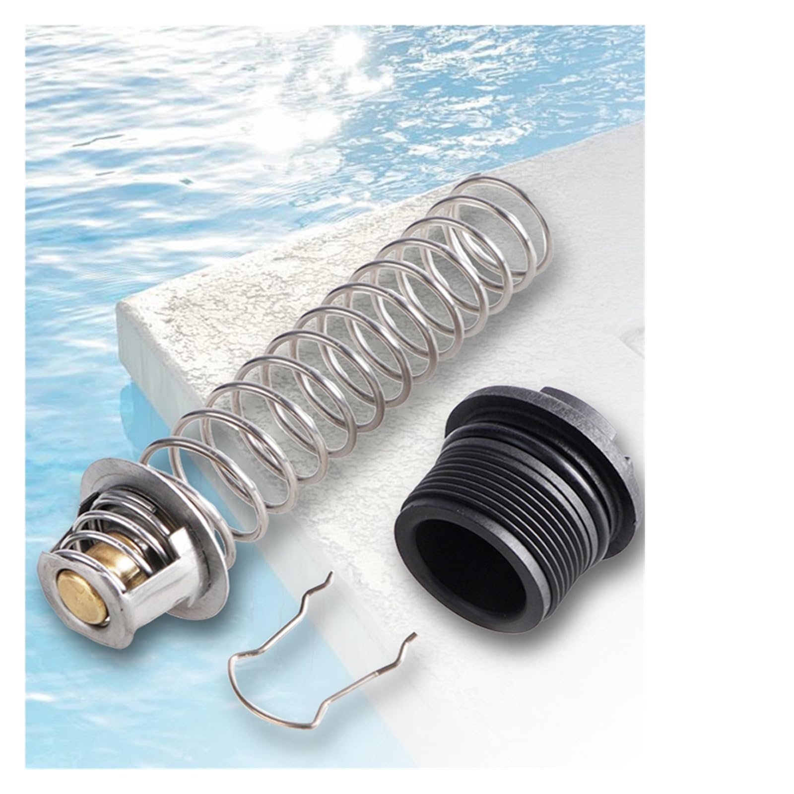 Calentador de Agua, Regulador de Temperatura for Calentador Piscina (5 Unidades, 77707-0010), Compatible con Calentadores y SPA