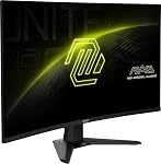 MSI MAG 32CQ6F Moniteur d'Ordinateur IPS de 31.5 po 2560 x 1440 (QHD), 180Hz, Adaptive-Synch, HDMI, Display Port, Port VGA, Montage VESA, Inclinaison, Réglable en Hauteur, Haut-parleur, 0.5ms, Noir