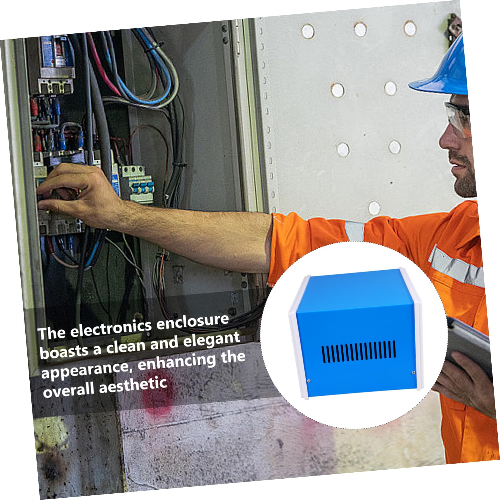 DOITOOL Elektronikgehäuse Metall Anschluss Und Projektbox Aus Eisen Schraubbefestigung Schutzgehäuse Für Messgerät Und Kommunikationsverteiler Für Industrieanlagen