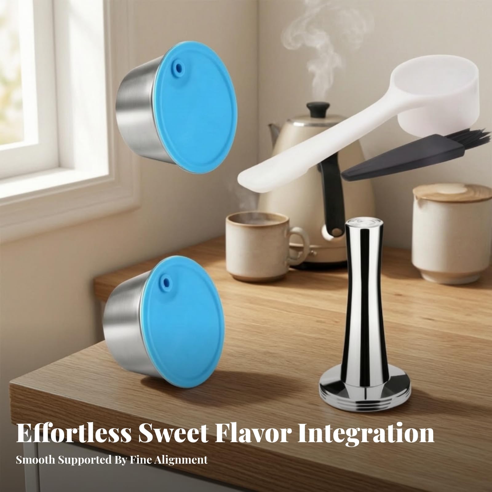 2 Stück Kaffeekapsel mit Silikondeckel, style to 2, 51–100 Ml