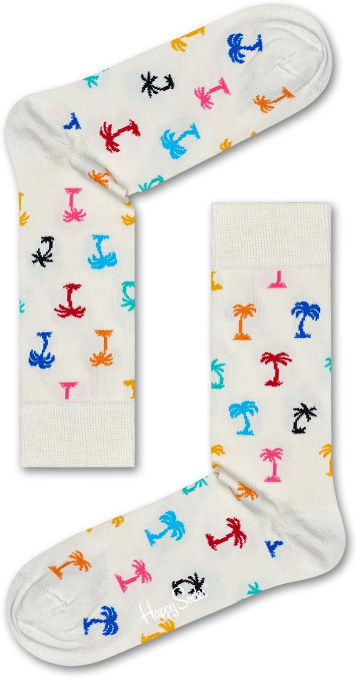 Happy Socks Jumbo Smiley Dot Sock, lachend blauw
