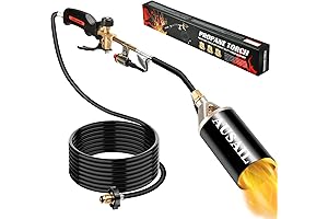Propane Torch Weed Burner, Heavy Duty, Turbo Trigger Push Button Igniter with...