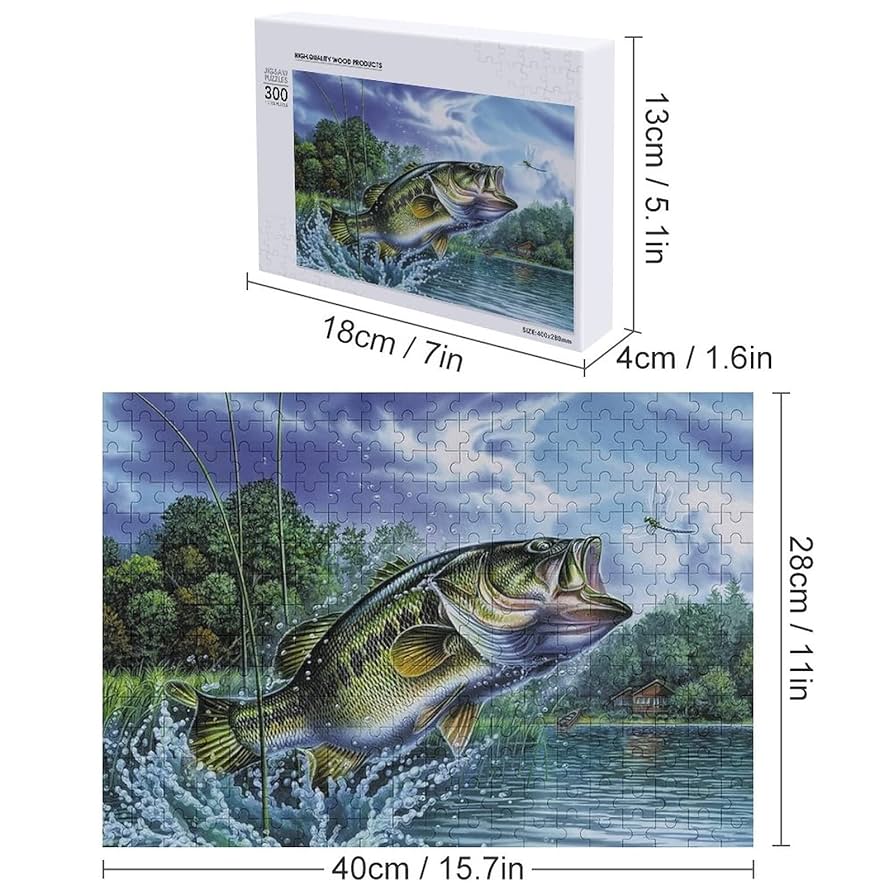 ブラックバス 1000ピースパズル 完成品額入り ブラックバス 1000ピースパズル 完成品額入り ①ブラックバス